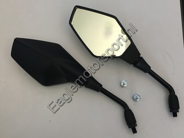 Spiegel set Zwart (breed)